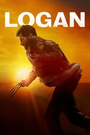 A man carrying a girl in the movie poster of Logan
