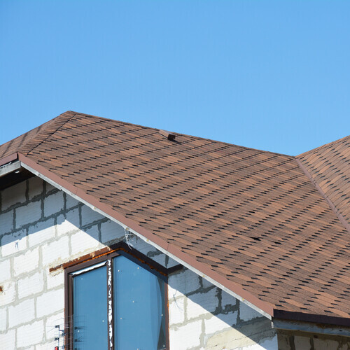 home with asphalt shingle roofing