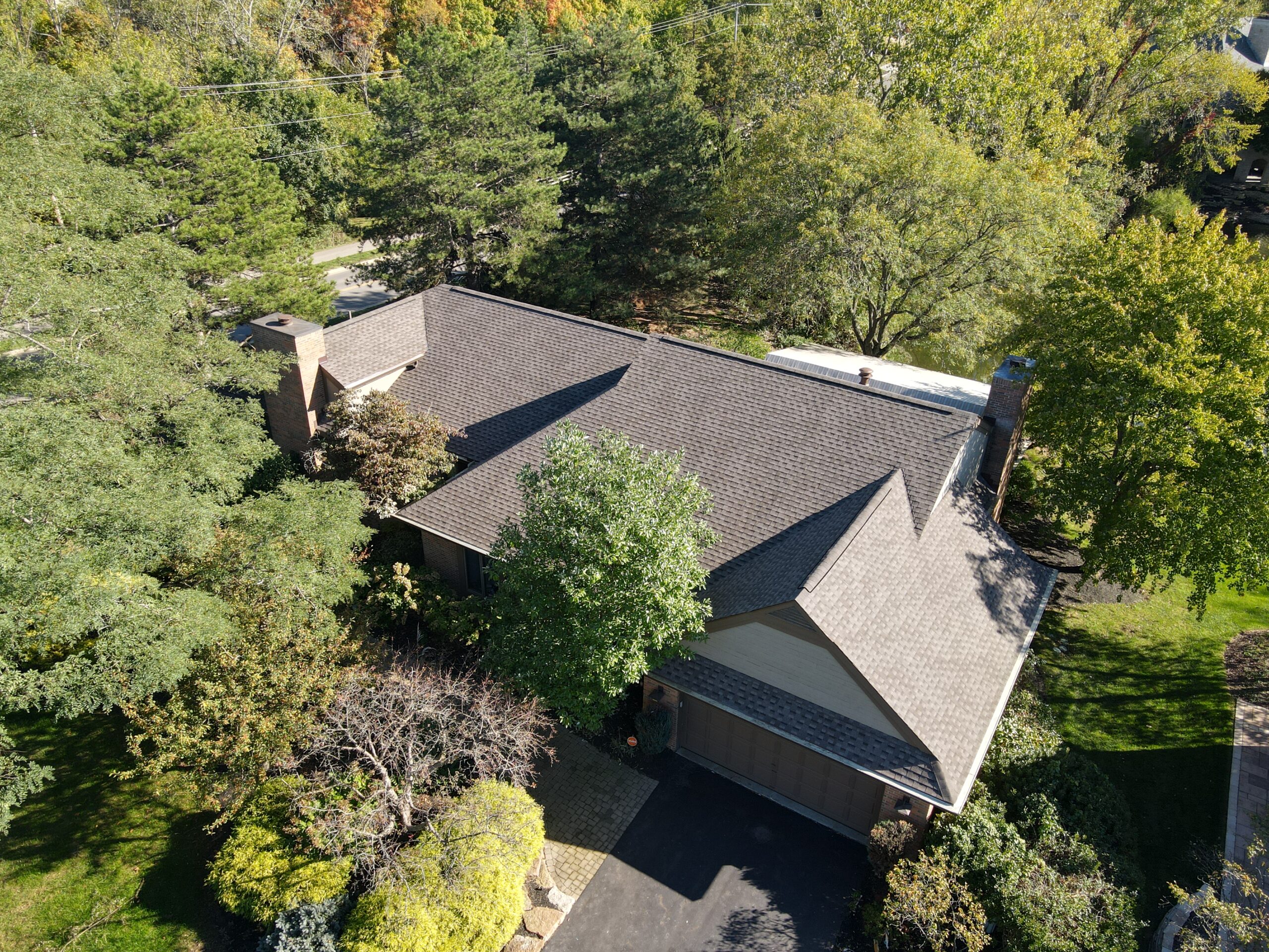 completed roof installation project in Beavercreek OH