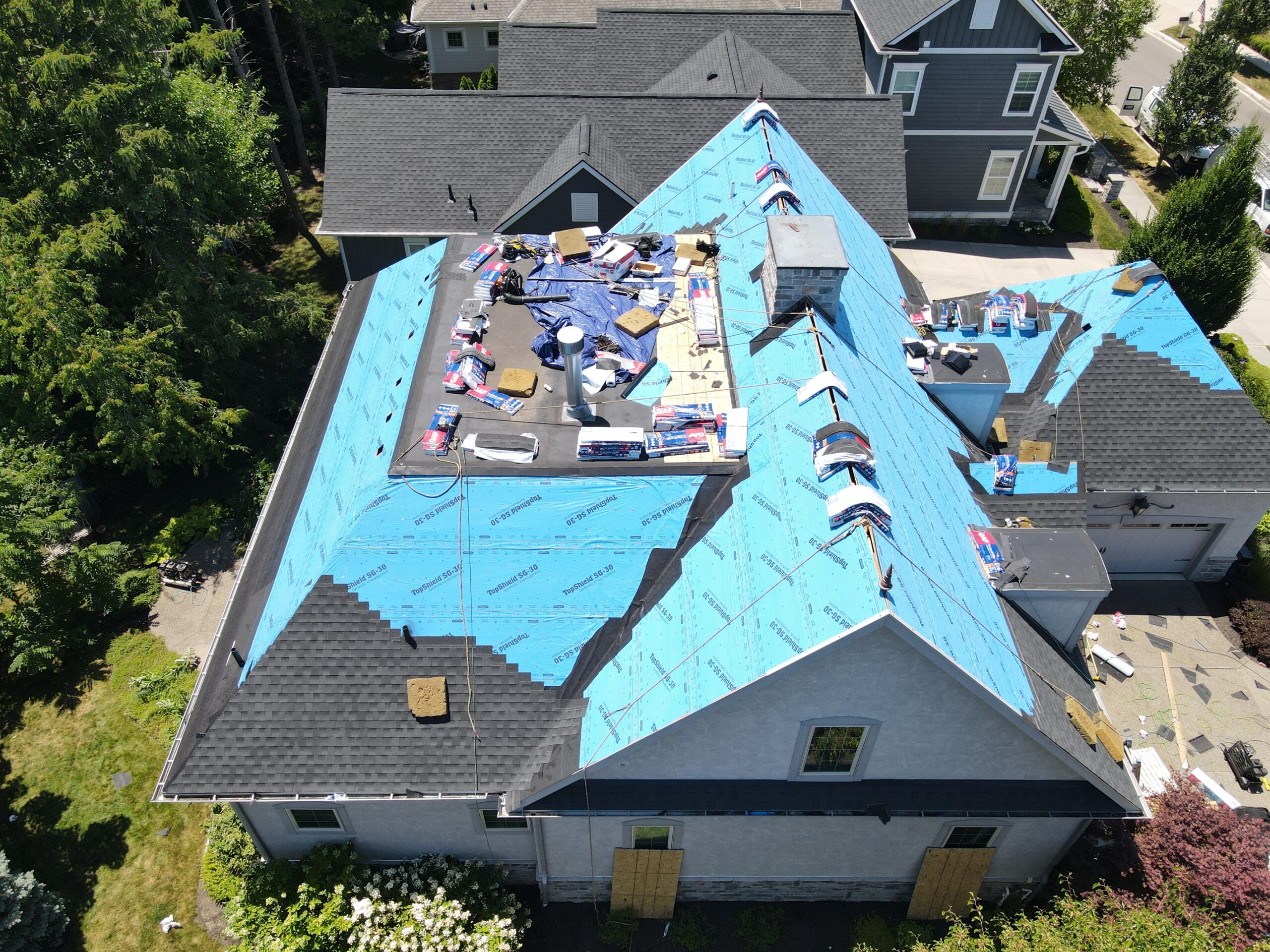 Durable Roof Replacement by Kerrigan Roofing and Restoration