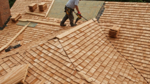 wood shake installation