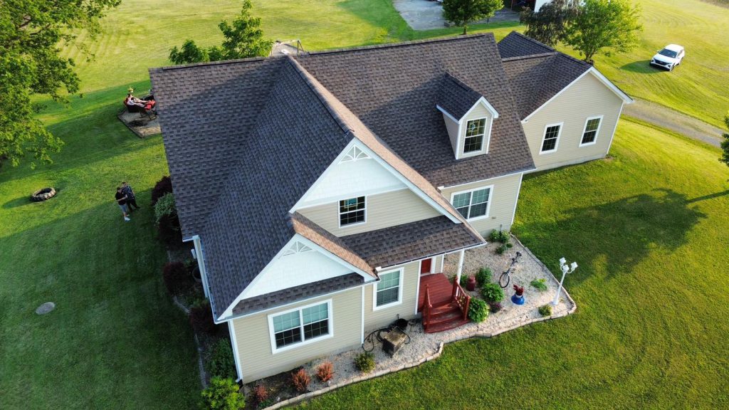 Completed roof replacement by Kerrigan Roofing and Restoration