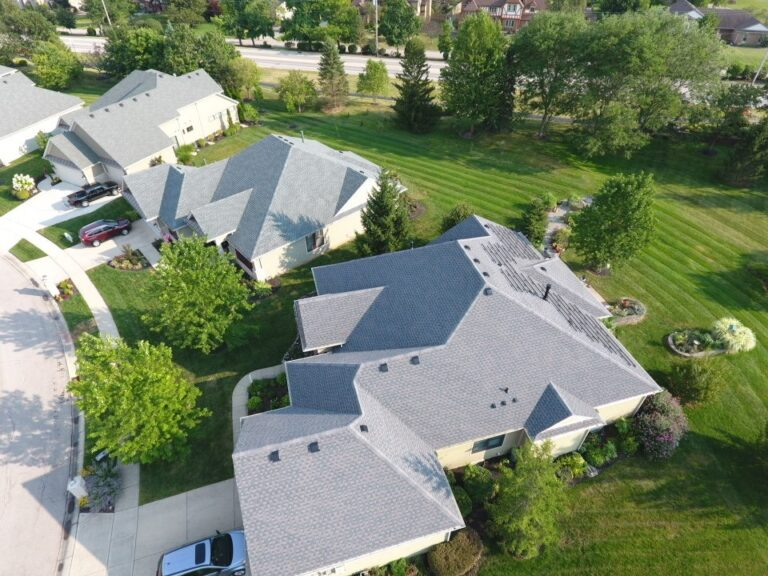 Aerial view of a suburban Ohio neighbourhood