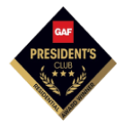 GAF President's Club award
