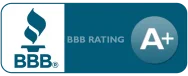 BBB Accredited Business, A+ rating